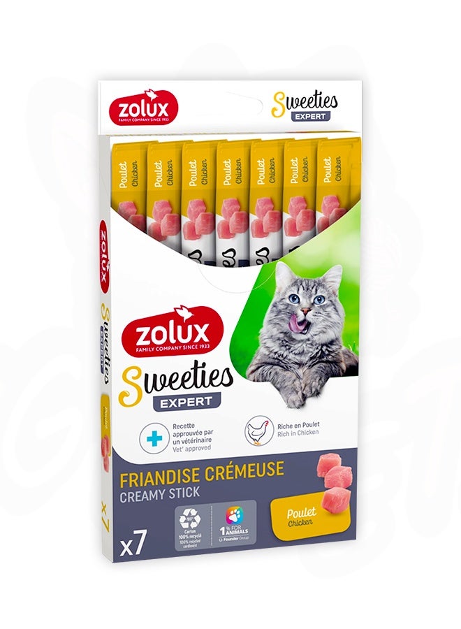 ZOLUX Sweeties Chicken Treats for Cats – 14 GM (Pack Of 7) - Image 1