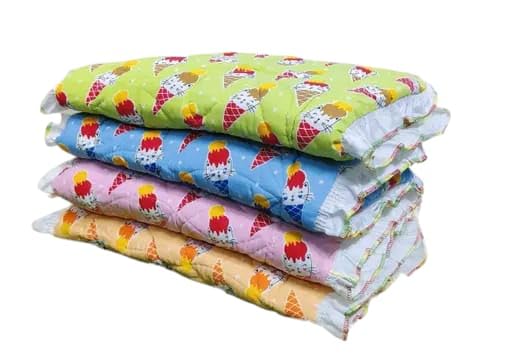 Khodal Enterprise New Born Baby Soft Cotton Mattress Set of 4 Pcs |Godari | Godadi | Bed Protector |Crib Sheet | Bedding Set |Comfort Sleep for Your Little One(1026)  - Image 1
