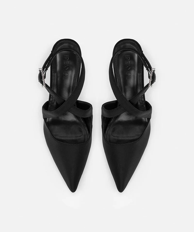 Ipekyol  Criss Cross Rhinestone Heels for Women | Best Price UAE