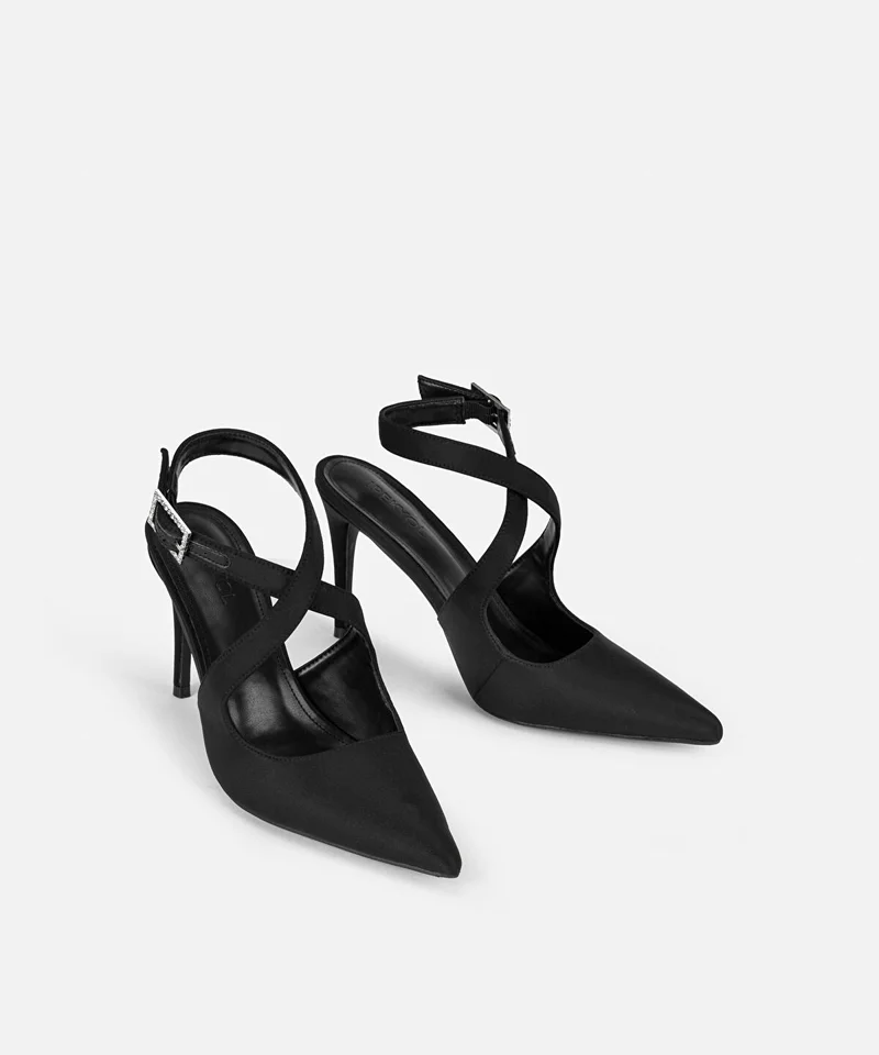 Ipekyol  Criss Cross Rhinestone Heels for Women | Best Price UAE