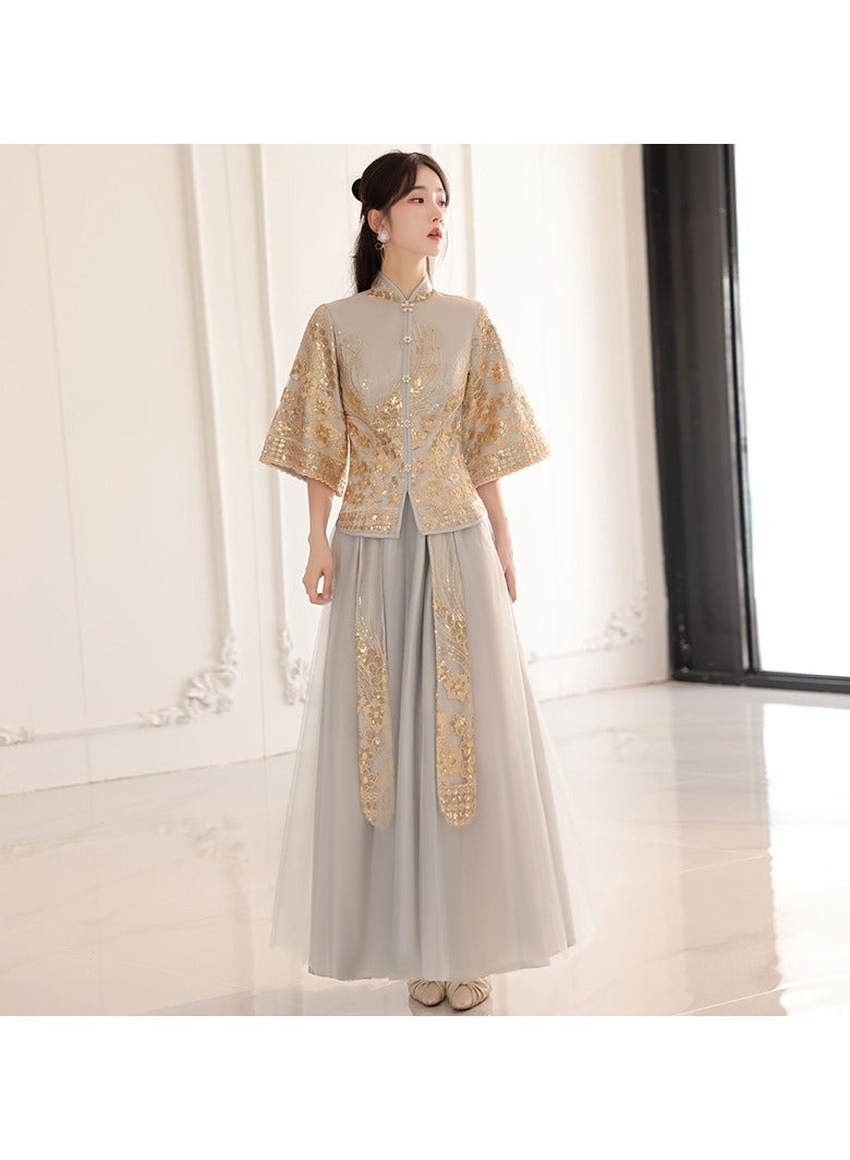 KUYING New Fashionable and Elegant Bridesmaid Dress  - Image 1