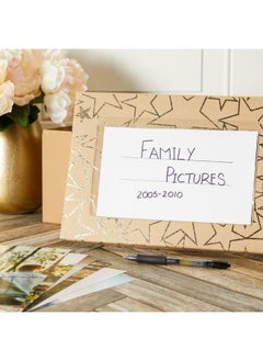 Juvale 50-Pack Clear Adhesive Pockets Sleeves 5X8 For Index Card And Planners, Bulk Top Load Plastic Label Holder Protector For Photos, Note Cards, Office Supplies, Small Business  - Image 3