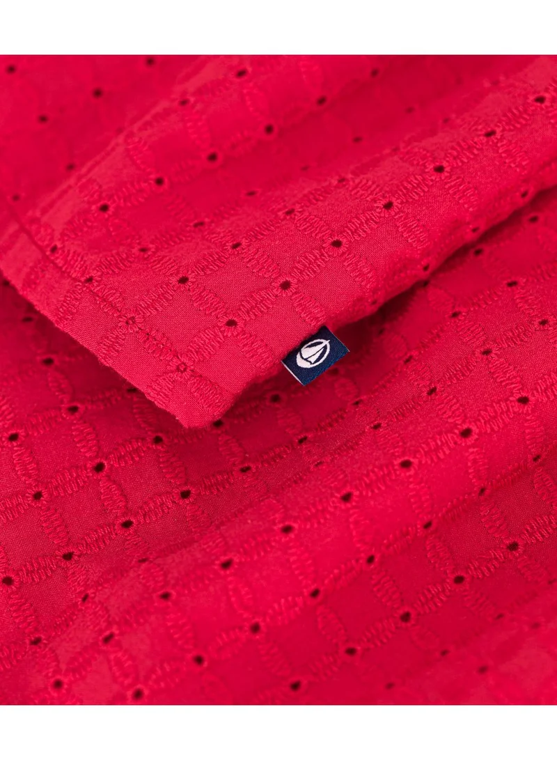 Petit Bateau Ruffled Red Dress