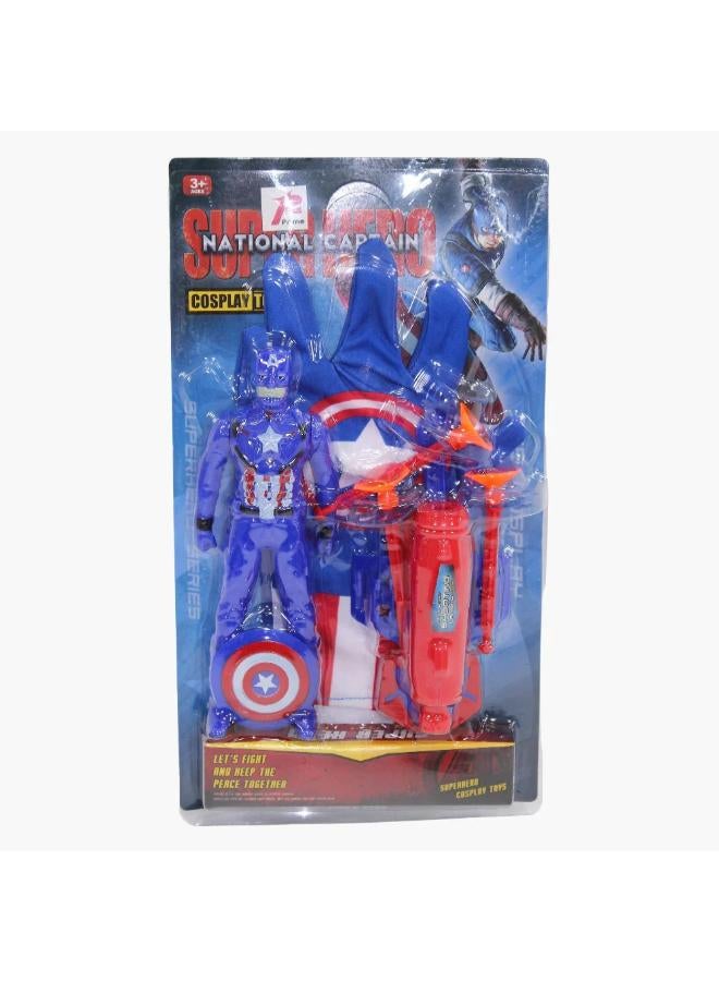 Prime Captain America Foam Dart Launcher Glove - Image 1