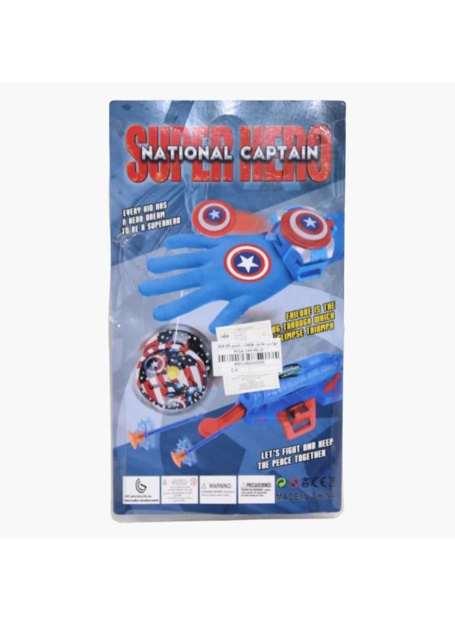 Prime Captain America Foam Dart Launcher Glove - Image 2