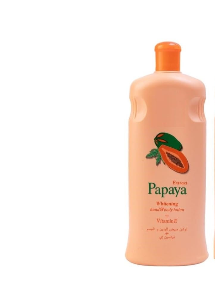 سيسيليا لوشن البابايا لتفتيح اليدين والجسم برتقالي( 600*2) ملليلتر - Image 4