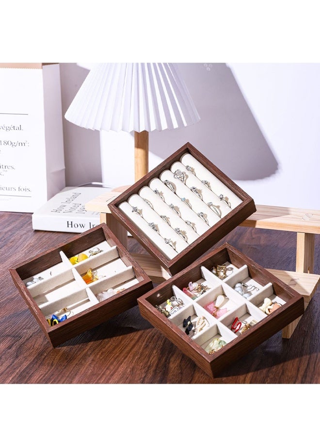 DUNISO Jewelry Organizer Box，Wooden Jewelry Box with 5 Drawers，Multi-functional Jewelry Storage Box，for Earring, Bangle, Bracelet, Necklace and Rings - Image 5