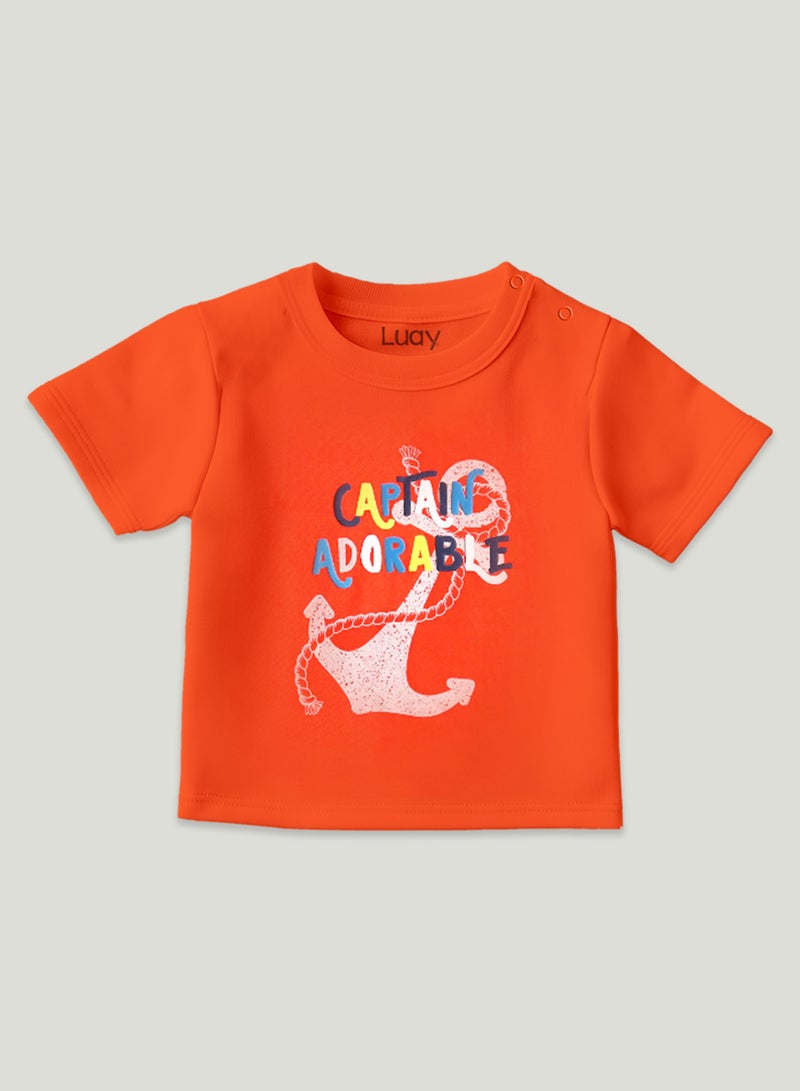 LUAY 100% Organic Cotton T-Shirts for Boys & Girls Festive Short Sleeve Styles in Vibrant Colors and Patterns for Kids and Toddlers_Regular Fit  - Image 2