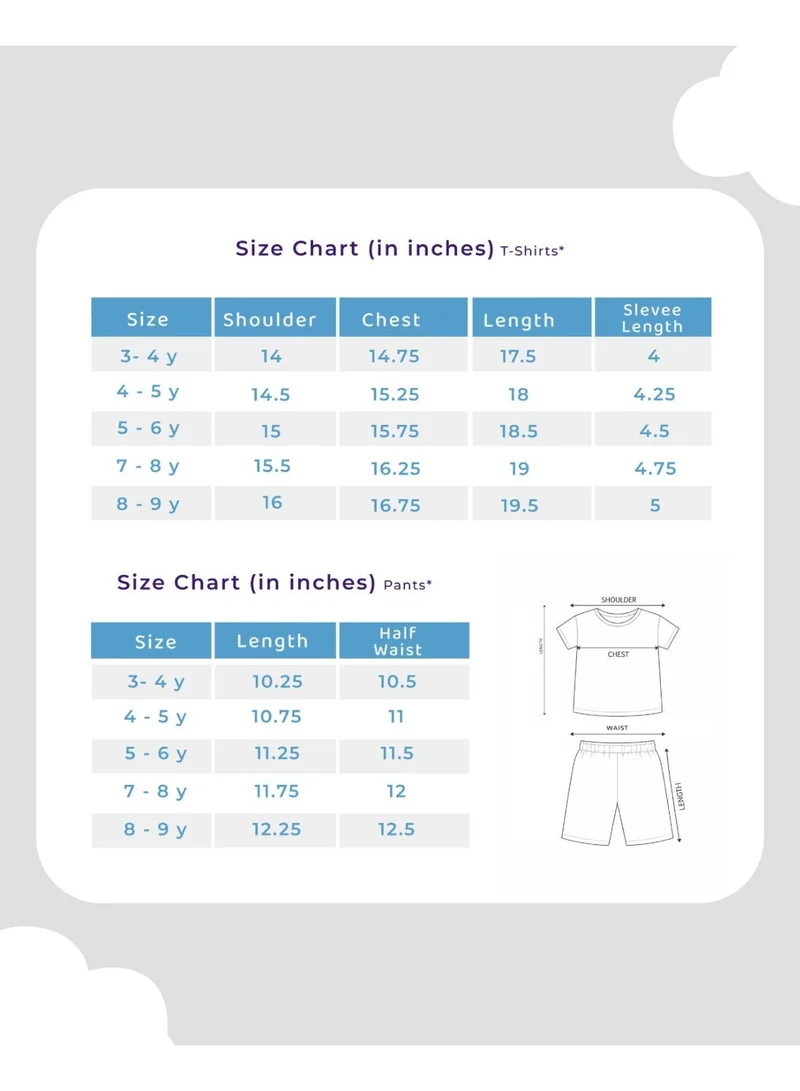 Luay Pack Of 1 Organic Cotton T-Shirts for Boys & Girls Festive Short Sleeve Styles in Vibrant Colors and Patterns for Kids and Toddlers_Regular Fit  | Best Price UAE