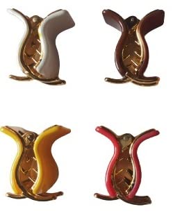advancedestore Womens Hair Clips in Different Matte Colours pack of 4