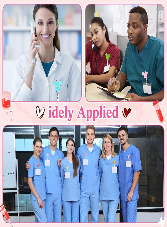 Quelay 18 Pcs Nurse Badge Reel Retractable with Alligator Clip, Nurse Graduation Gifts 2026 Bulk, Cute Scrub Badge Holder for Nursing Student Graduation, Medical Hospital Staff Appreciation(Fresh) - Image 2