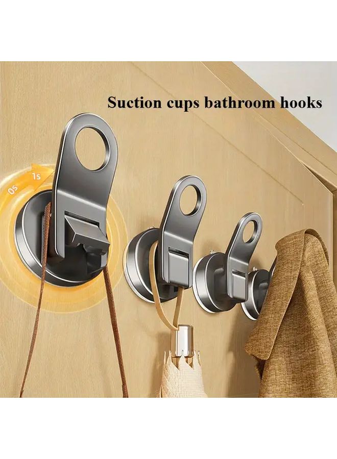 Gun Ash Frame Suction Cup Hooks 5 Pieces Heavy Duty No Drill Wall Mounted - Image 2
