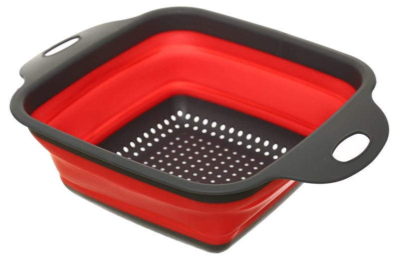 Kitchen WAre SquAre Sillicon Food Skimmer Set Of 2 Pieces Different Size - Multi Color - Image 3
