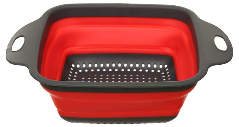 Kitchen WAre SquAre Sillicon Food Skimmer Set Of 2 Pieces Different Size - Multi Color - Image 2