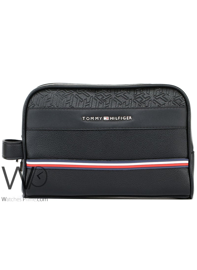 Tommy Hilfiger Plus - Tommy Hilfiger Leather Black Hand Bag For Men Gift Box - Image 1