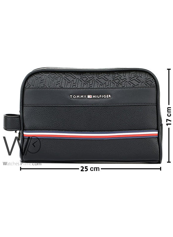 Tommy Hilfiger Plus - Tommy Hilfiger Leather Black Hand Bag For Men Gift Box - Image 1
