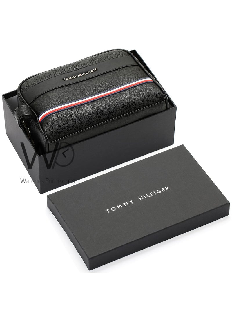 Tommy Hilfiger Plus - Tommy Hilfiger Leather Black Hand Bag For Men Gift Box - Image 1