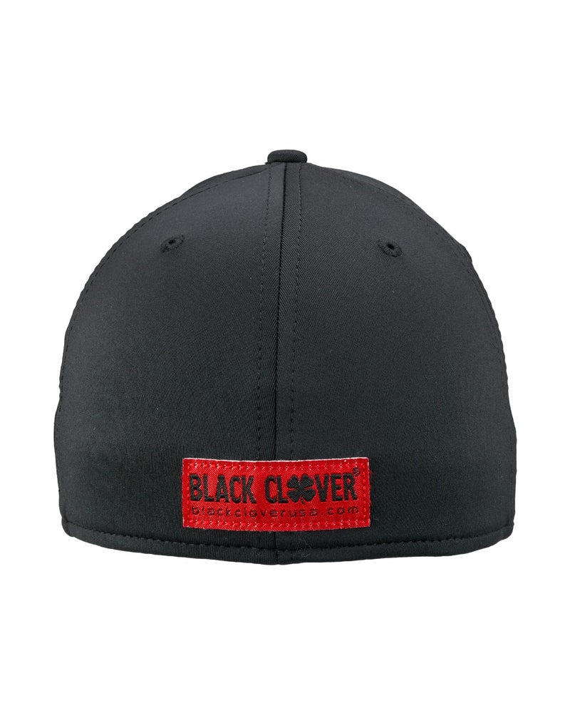 Black Clover Standard Premium 24 Hat, Black Hat/3D Red Clover - Image 2