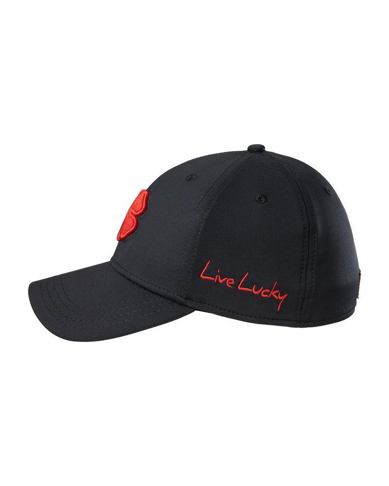Black Clover Standard Premium 24 Hat, Black Hat/3D Red Clover - Image 4