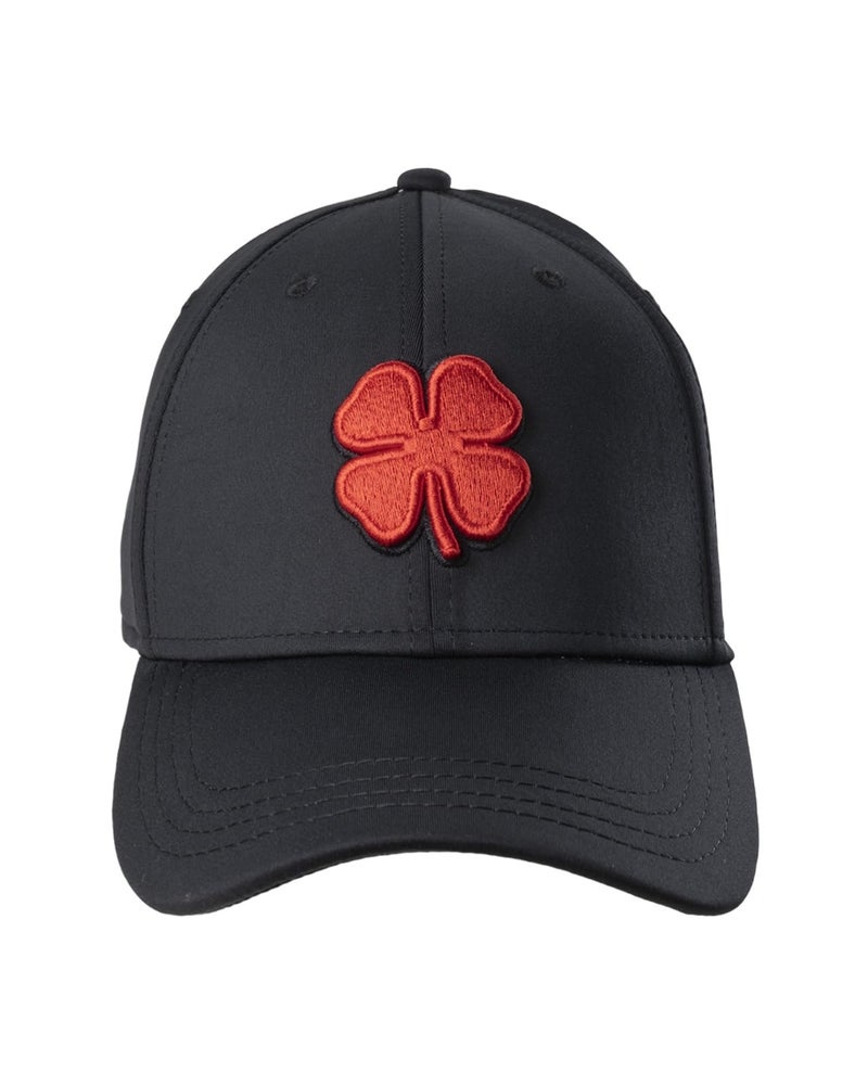 Black Clover Standard Premium 24 Hat, Black Hat/3D Red Clover - Image 1