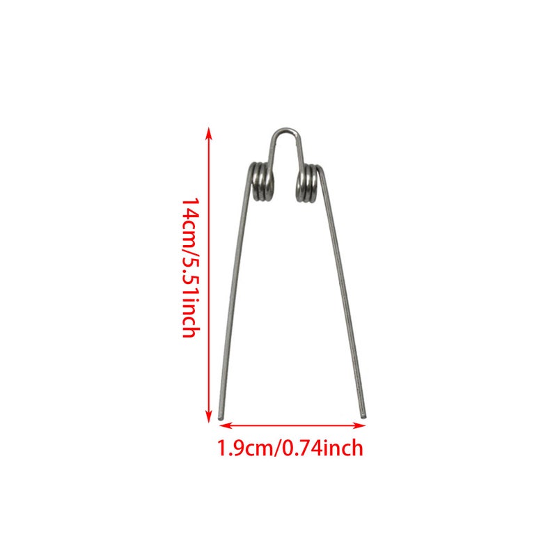 Mxfans Trombone Trumpet Tuba Baritone Water Key Spit Valve Springs Silver - Image 4