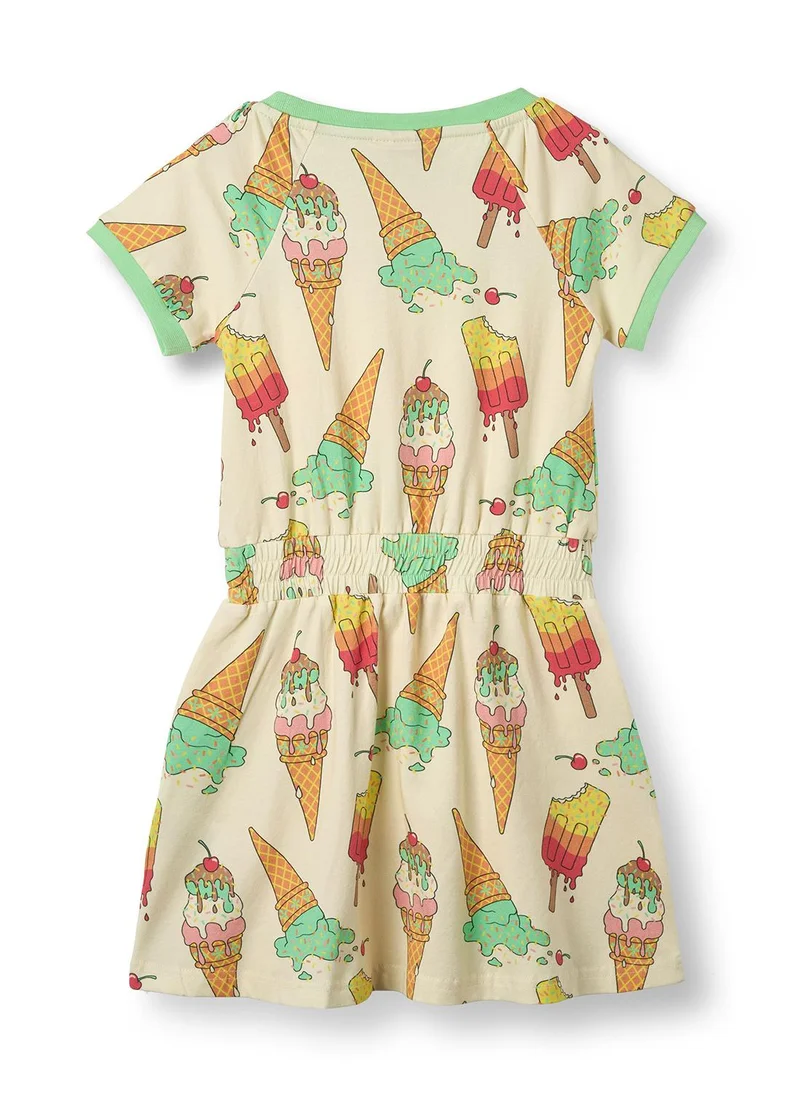 Småfolk Short-sleeved Dress with ice cream