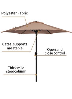 Outdoor Umbrella Steel Pole UPF50+ Protection Large Sun Shade Balcony Parasol for Outdoor Garden Backyard, Umbrella without base - pzsku/ZFDE86A8090061D72FDC0Z/45/_/1737279600/a22d5b04-7996-4a2b-a896-836a12cb43a2