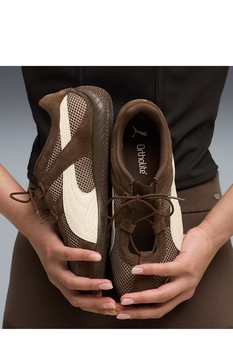 PUMA Women's Speedcat GO WNS Breathable Mesh Lightweight Low-Top Sneakers - Brown - Image 2