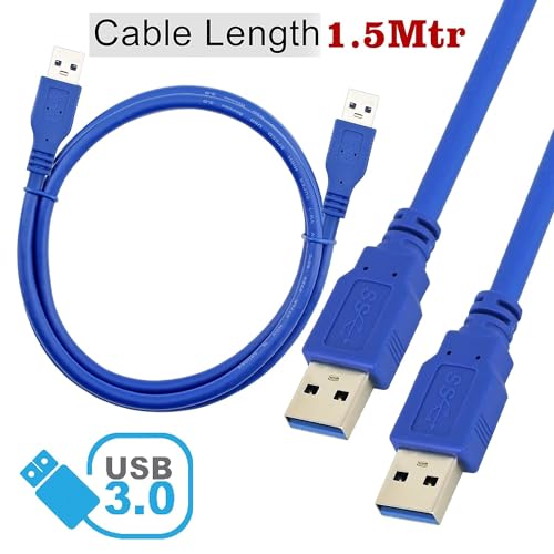 Swiztek USB 3.0 Type A Male to Type A Male Cable For Data Transfer Hard Drive Enclosures, Cooling Pad - 1.5M - Image 2