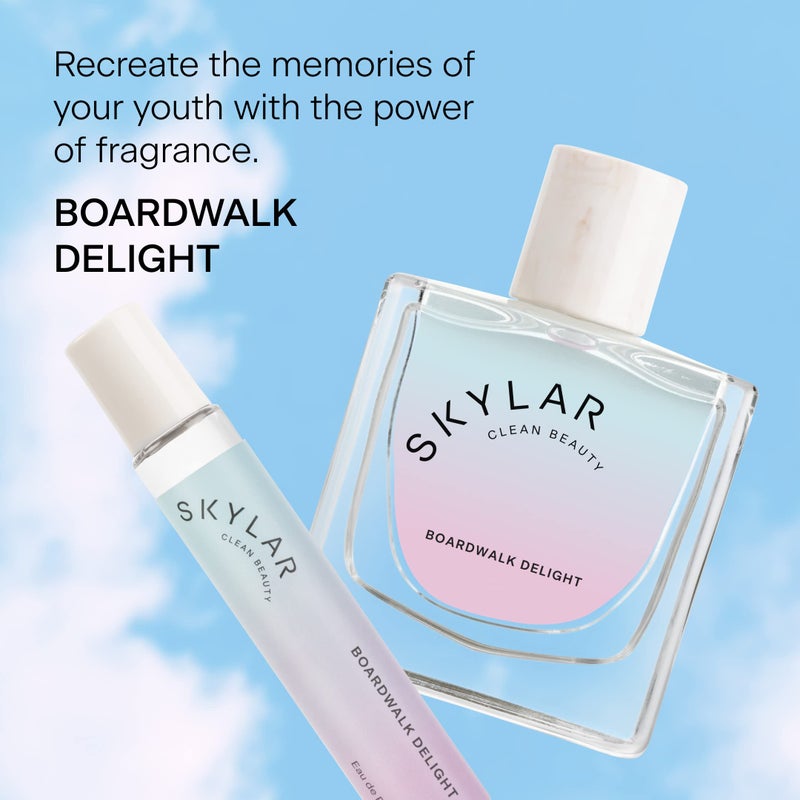 Skylar Boardwalk Delight Eau de Parfum - Hypoallergenic & Clean Perfume for Women & Men, Vegan & Safe for Sensitive Skin - Notes of Cotton Candy, Vanilla & Coconut Milk - 50mL /1.7 Fl oz - Image 2