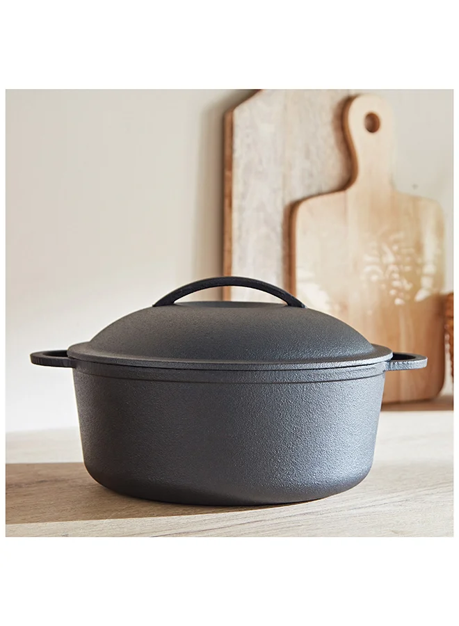Home Box Ferrea Cast Iron Casserole 32 x 5.5 x 32 cm