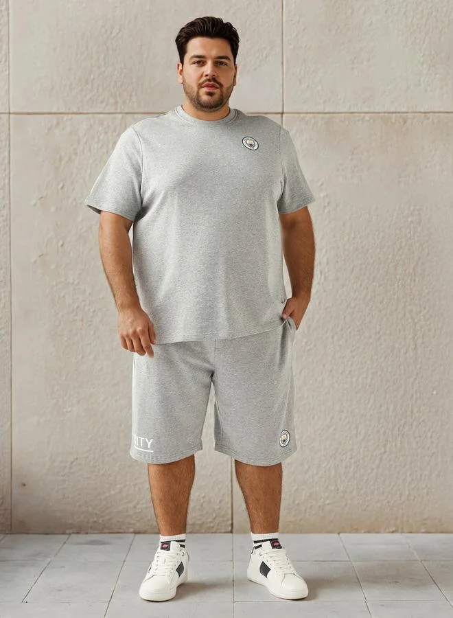 Splash FAV Plus Size Manchester City Print T-shirt