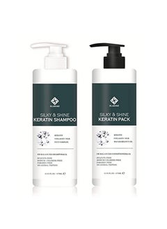 Silky & Shine Keratin Shampoo & Pack Set 16.06Fl.Oz/ 475Ml