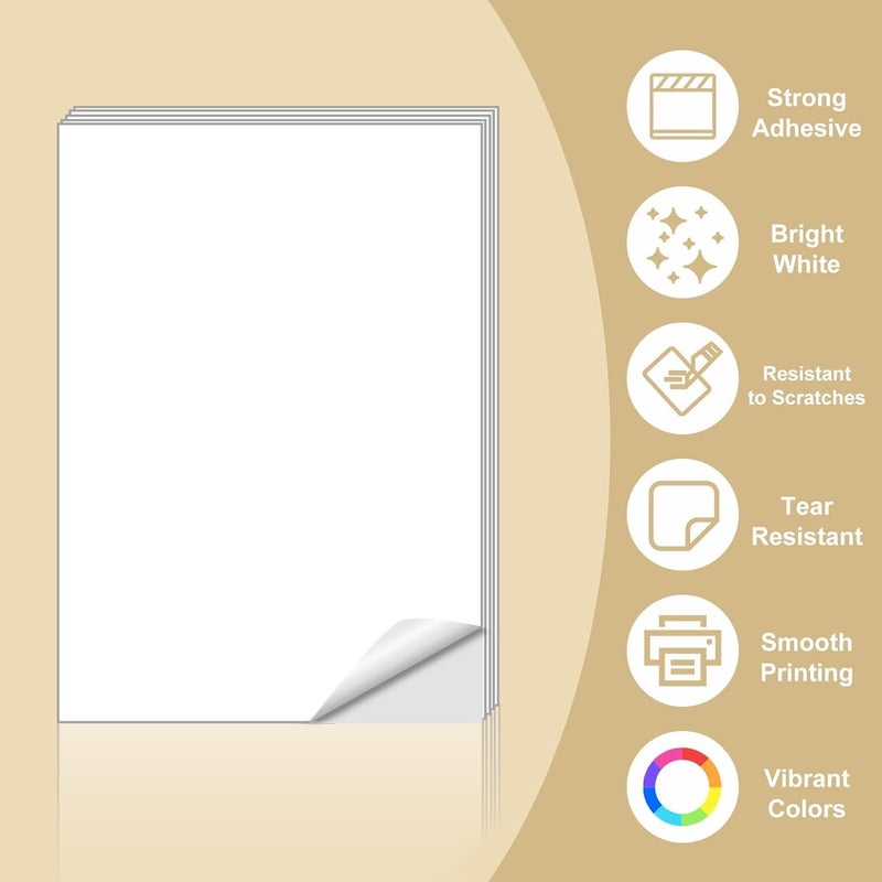 SECUREMENT ® Full Sticker Label A4 Sheets for FBA Shipment- Suitalble for All Printers (200) - Image 2