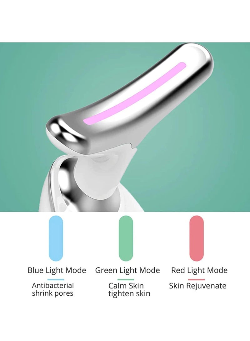 general Neck Face Firming Wrinkle Removal Tool,Electric Portable Microcurrent Facial Massager For Beauty,Double Chin Reducer Vibration Massager with 3 Color Modes - Image 4