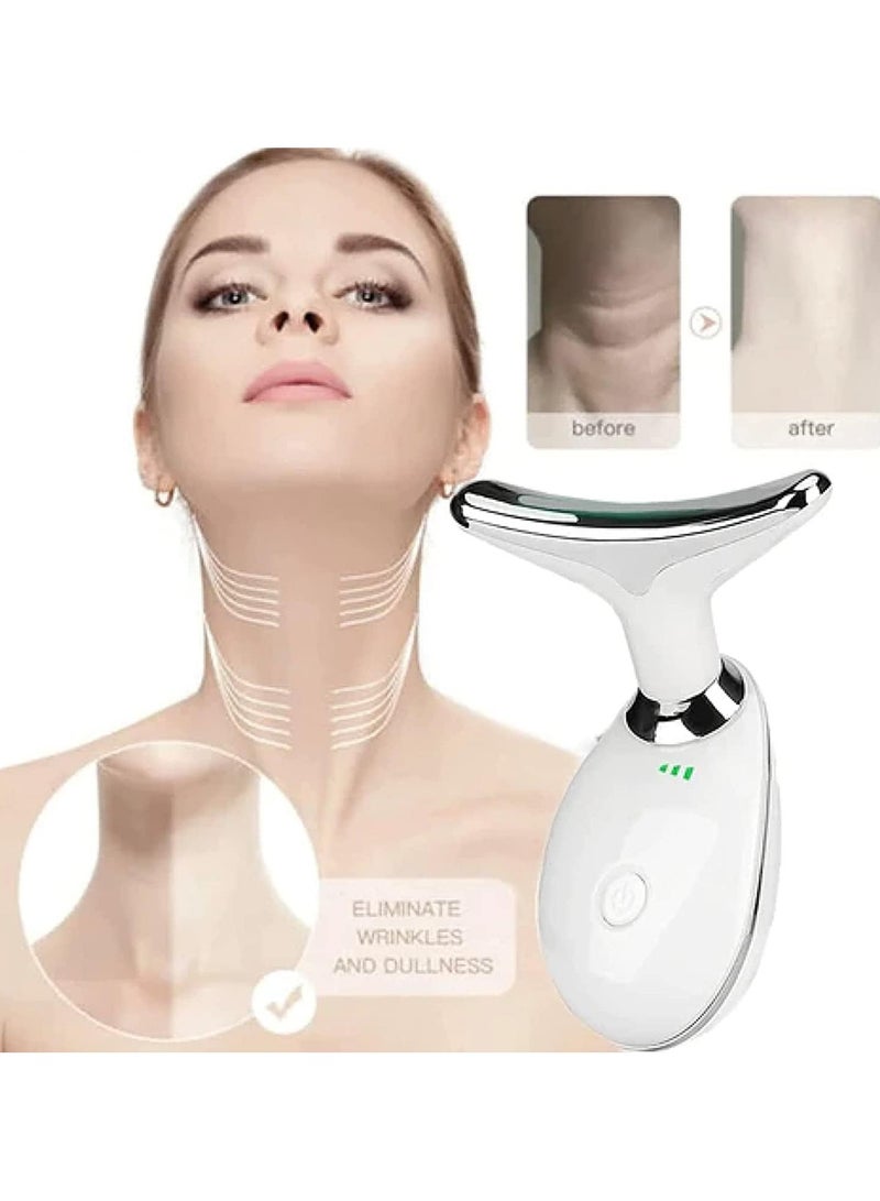 general Neck Face Firming Wrinkle Removal Tool,Electric Portable Microcurrent Facial Massager For Beauty,Double Chin Reducer Vibration Massager with 3 Color Modes - Image 5