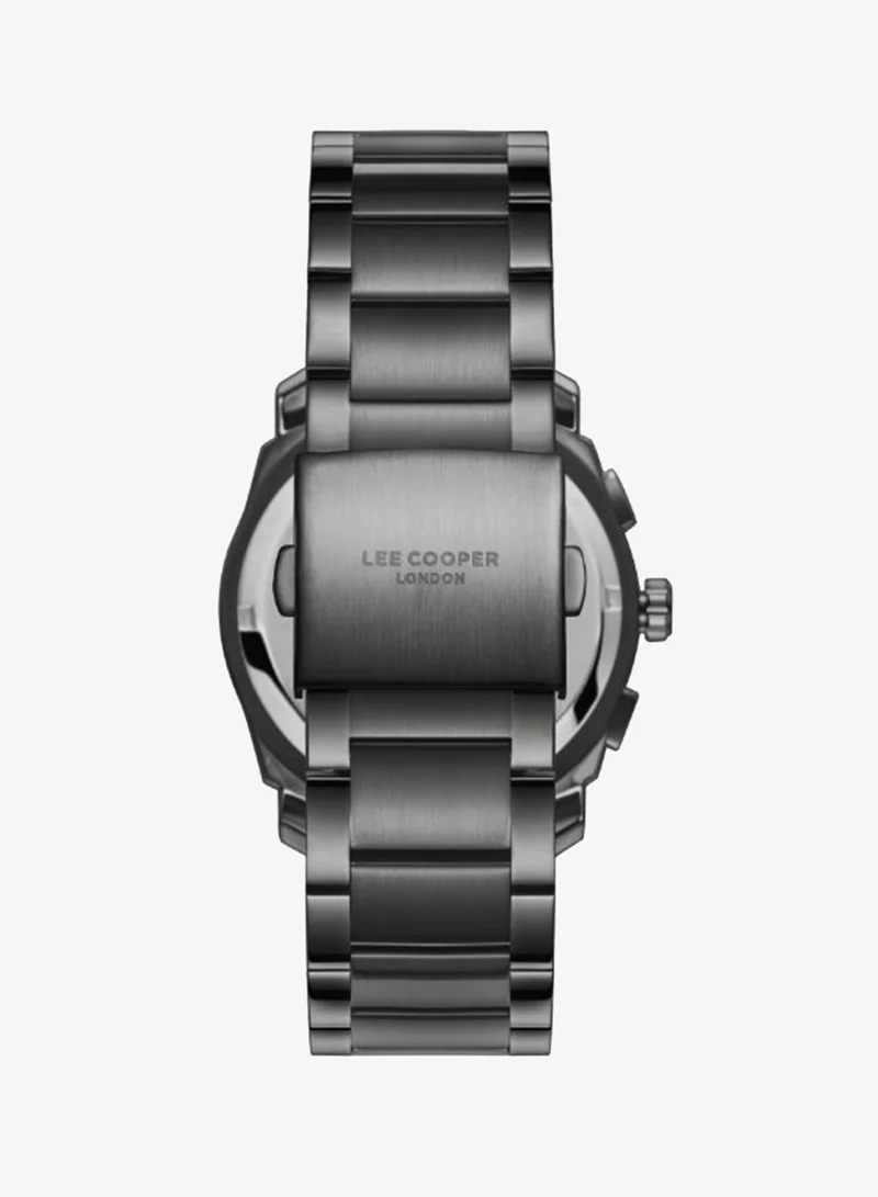 Lee Cooper Dark Green Men's Metal Multi Function Watch LC08263.070 - 41 mm for Men | Best Price UAE