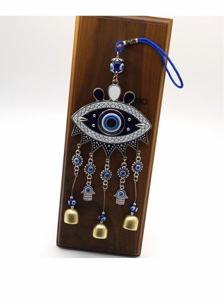 Geustos Wind Bells,Wall Pediments Wind Chimes, Handcraft Hanging Decoration, for Car Kitchen Home Garden Patio Office (3 Bells) - Image 3