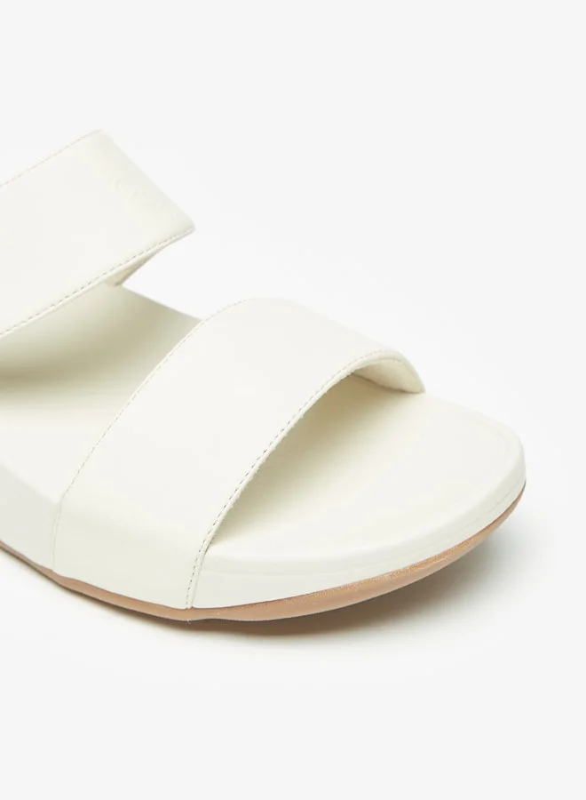 Le Confort Women Solid Slip-On Flatform Heeled Sandals