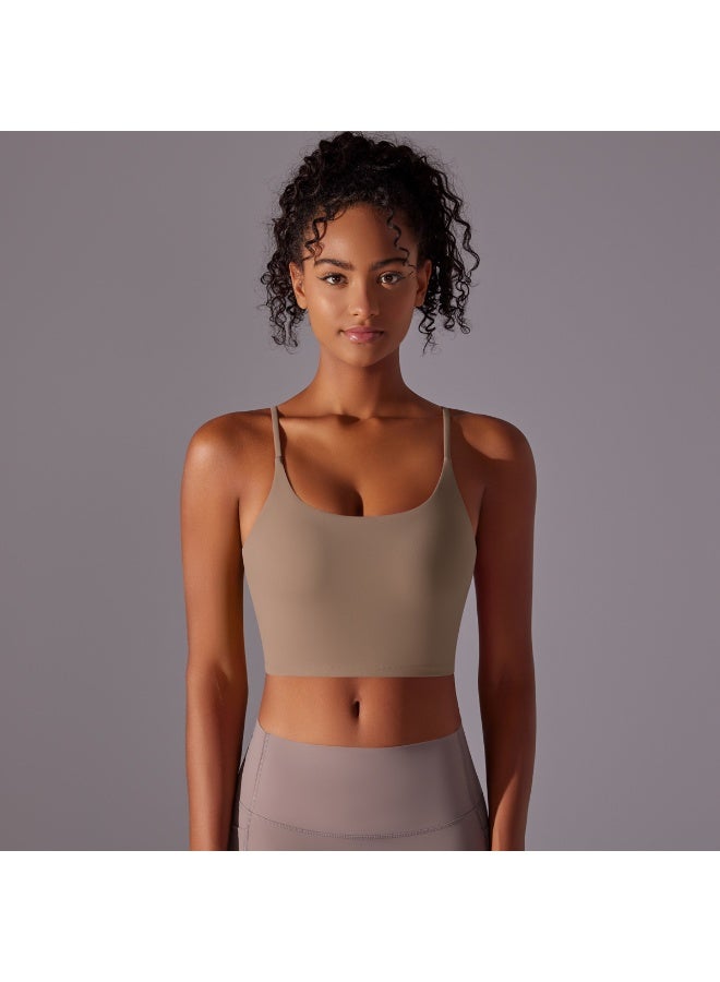 KUYING Suspenders Yoga Tank Tops for Fitness Naked Feel Sport Bra Gym Vest Women Camisole Workout Underwear Sportswear Outfit - Image 2