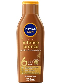 Nivea NIVEA SUN Tanning Lotion, Carotenne, Vitamine E, SPF 6, 200ml  - Image 1