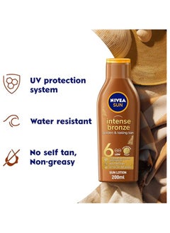 Nivea NIVEA SUN Tanning Lotion, Carotenne, Vitamine E, SPF 6, 200ml  - Image 2