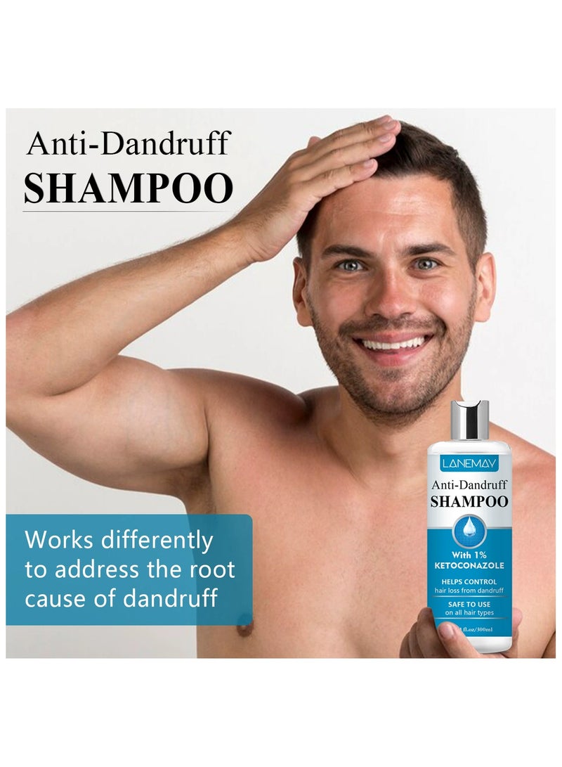 LANEMAY Anti Dandruff Shampoo – Scalp Relief Deep Cleansing Shampoo, Fine Rich Foam Easy Rinse & Oil Control - Image 3