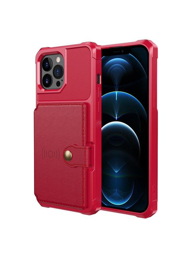 اس-توب حافظة جلدية لهاتف iPhone 13 Pro مع محفظة مغناطيسية وحقيبة بطاقات - Image 2