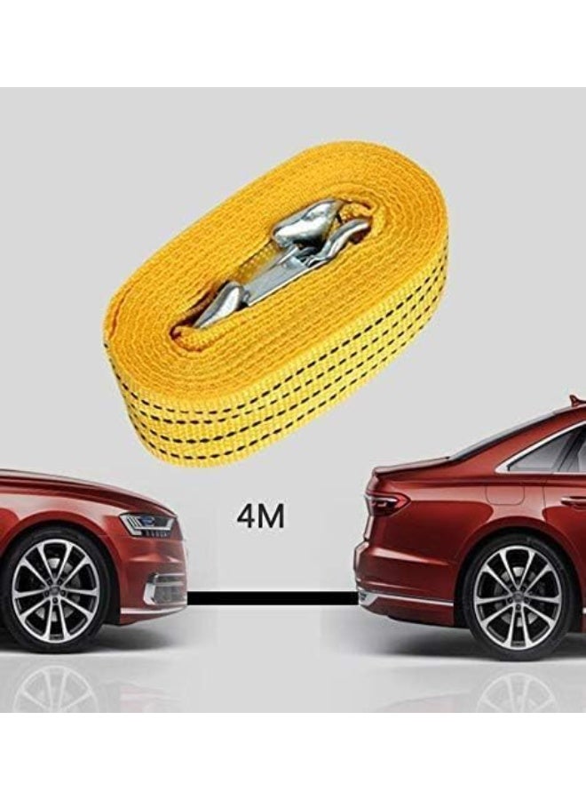 Heavy-Duty Steel Wire Towing Rope - High-Strength Emergency Recovery Cable with Reinforced Safety Hooks - Reliable Hauling Line for Cars and SUVs - Image 2
