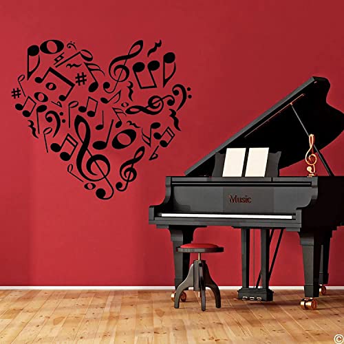 IARTTOP ARTTOP Musical Note Wall Decals,Creative Music Notes Removable Vinyl Wall Stickers for Classroom Kids Room Music Studio Decoration - Image 2