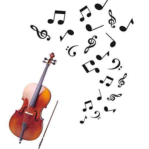 IARTTOP ARTTOP Musical Note Wall Decals,Creative Music Notes Removable Vinyl Wall Stickers for Classroom Kids Room Music Studio Decoration - Image 3
