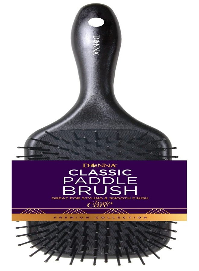 Donna Paddle Brush Large 1pc Black Brush for Medium to Long Hair, for Curly Hair, Straight Hair Brush - Image 3