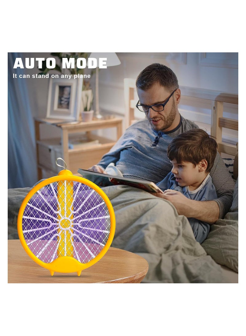 KASTWAVE Foldable Electric Mosquito Swatter, USB Rechargeable Electric Fly Swatter  with UV Light, 3 Layers Mesh Mosquito Swatter for Kitchen Home Indoor Camping Pest - Image 5