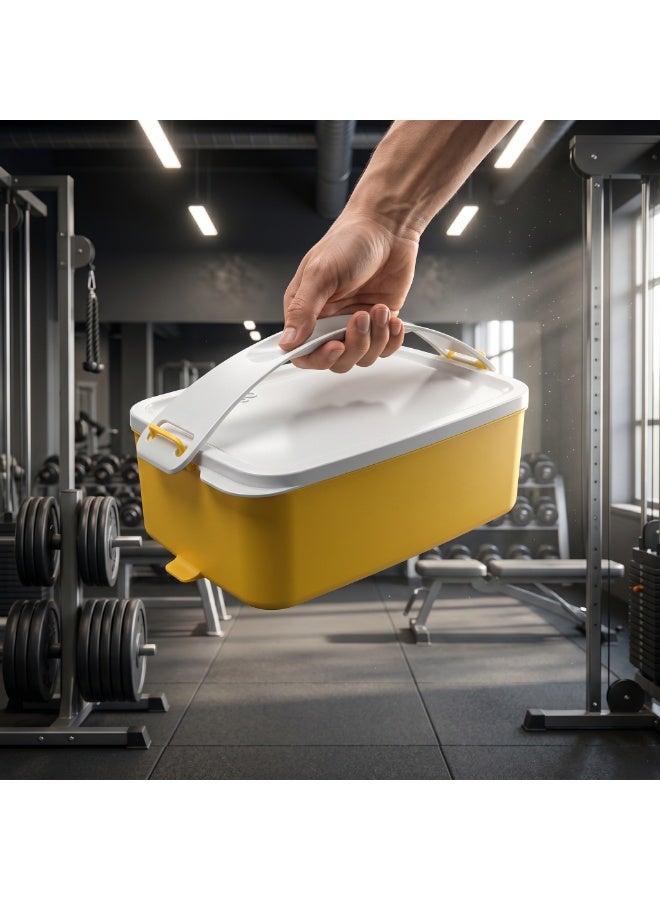 EasyGO Easy-Go 1.5L Portable Lunch Box with Handle – Sectioned - Microwave, Freezer & Dishwasher Safe - Image 2